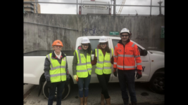 Work Experience Students At Spencer Dock Dublin Niamh Carr And Jenna Mcgibbon Dec 182